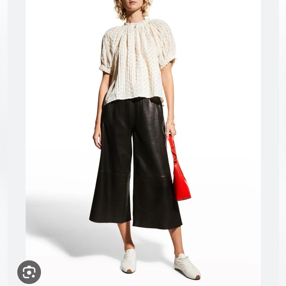 THE GREAT. Cream Polka Dot Blouse - Picture 13 of 13